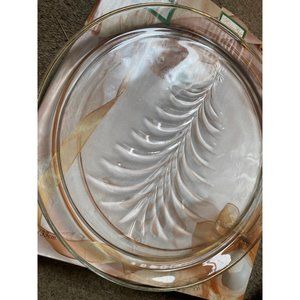 INDIANA GLASS CHRISTMAS TREE PLATTER‎ 16K